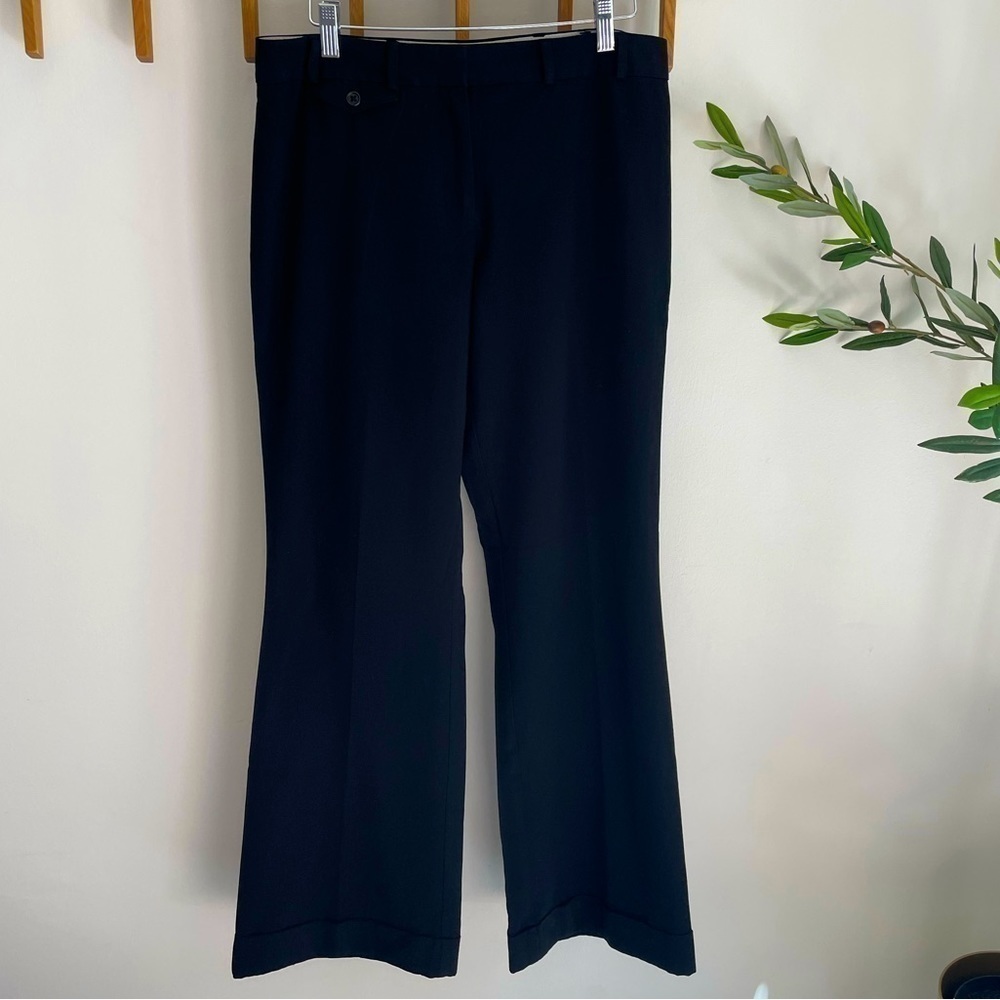 The Limited Stretch Black Light Wool Wide Leg Trousers​​​​​​​​​​​​​​​